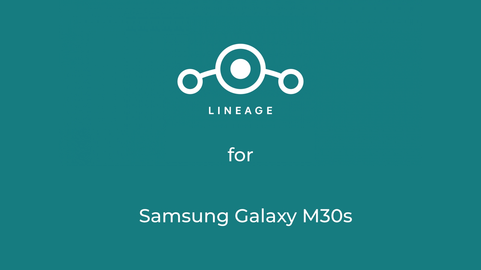 Download LineageOS 18.1 for Samsung Galaxy M30s